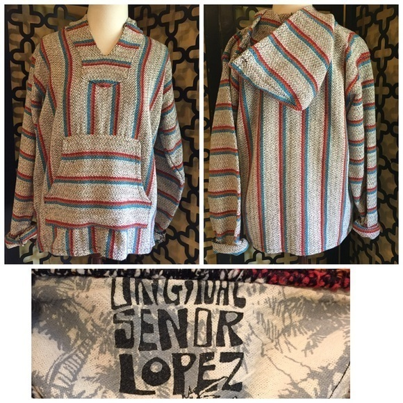 SENIOR LOPEZ‎ BAJA PULLOVER WITH HOOD LARGE - Picture 1 of 4